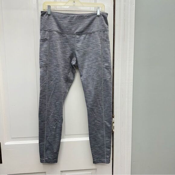 Mondetta grey athletic leggings with pockets women's large - Picture 1 of 5